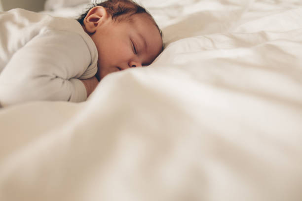 istock Little boy sleeping peacefully in bed 852508724