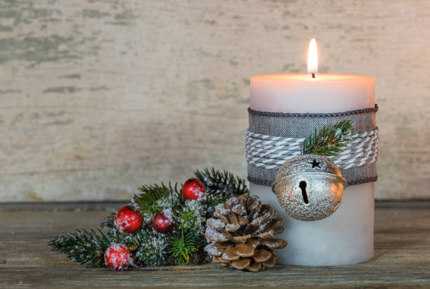 istock Christmas Season decoration with candlelight 852511634