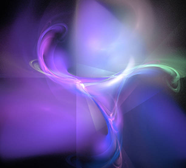 istock image of one Digital Fractal on Black Color 852512096