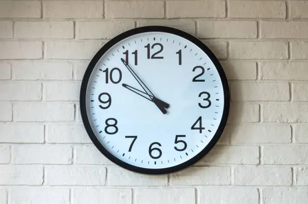 Photo of Clock on brick wall