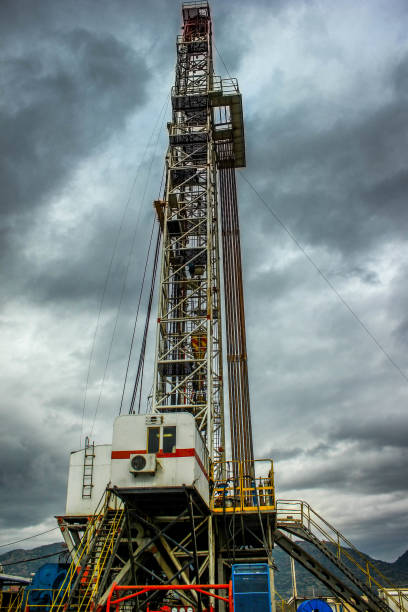 istock Drilling on the geothermal well platform and Equipments 852520414