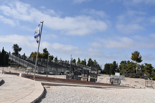Jerusalem, Israel : September 22 ,2017 , Mount Herzl in Jerusalem,Israel. The burial place of the great nation of Israel, Politicians, prime ministers, presidents, soldiers, policemen and victims of hostile acts. 