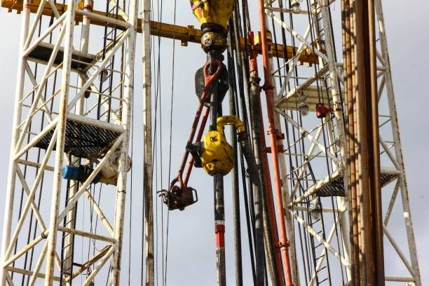 istock Drilling on the geothermal well platform and Equipments 852521464