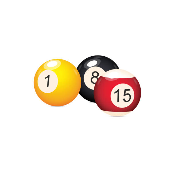 Vector Flat Cartoon Billiard Balls With Numbers Stock Illustration -  Download Image Now - Casino, Pool Ball, Pool Table - iStock