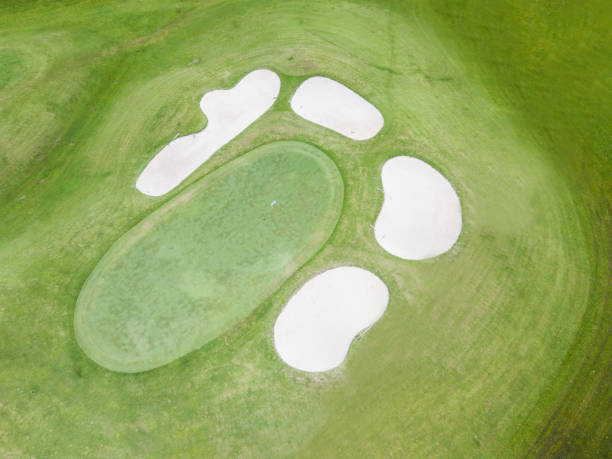 istock Aerial view of the green golf course 852532426
