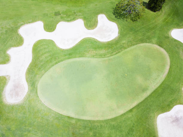 istock Aerial view of the green golf course 852532434