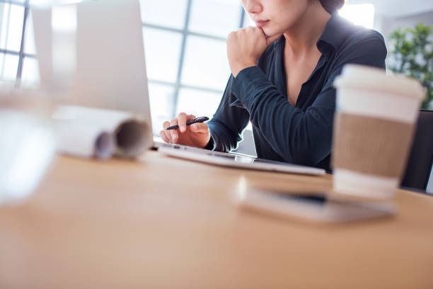 istock Working on laptop business concept 852547328