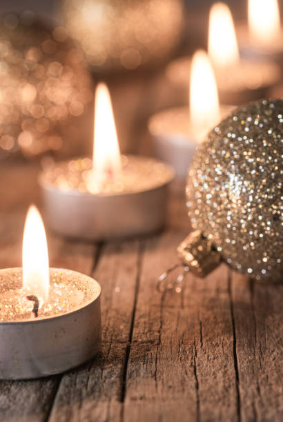 istock Vintage Christmas candles 852567518