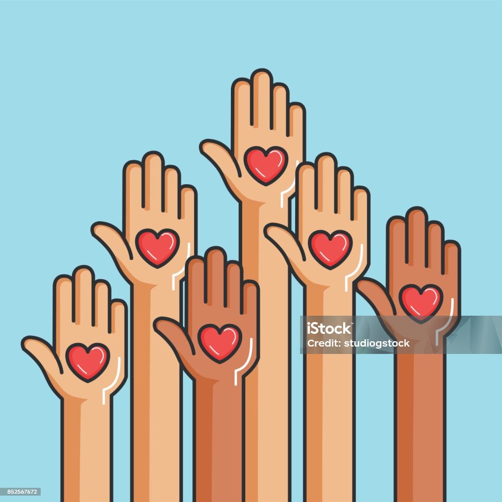 charity and donation give and share your love to poor people charity and donation give and share your love to poor people vector illustration Charitable Donation stock vector