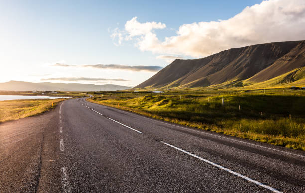 istock Sunset over a road in Iceland 852579914