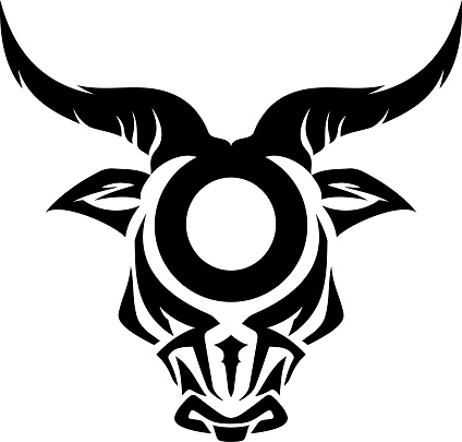 Taurus Tattoo Symbol Stock Illustration - Download Image Now - Bull -  Animal, Indigenous Culture, Vector - iStock