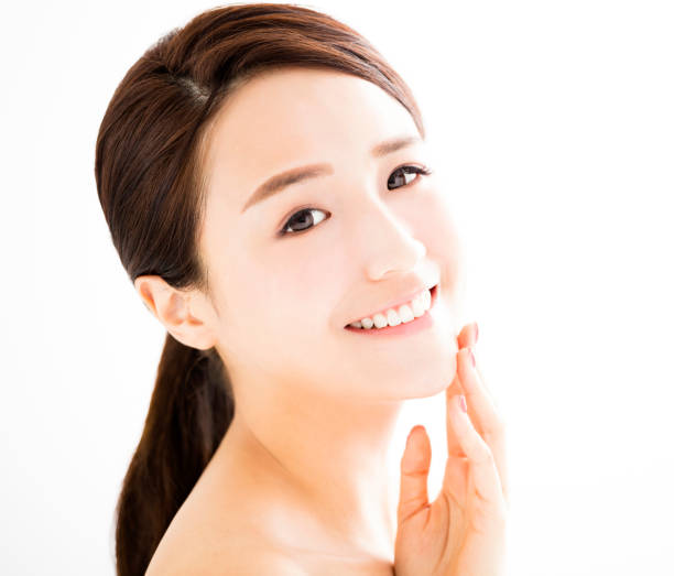 istock closeup beautiful young woman with clean face 852585376