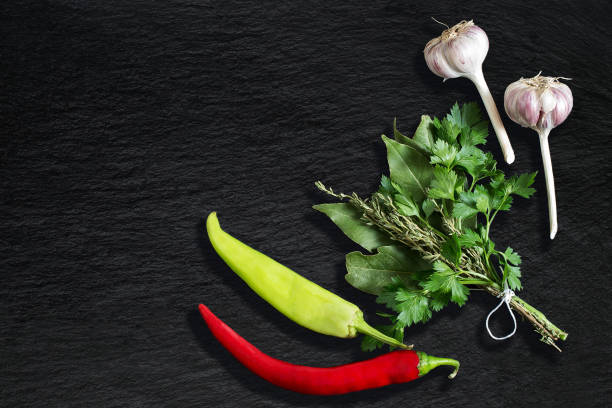 istock Bouquet garni, chili pepper and garlic 852617446