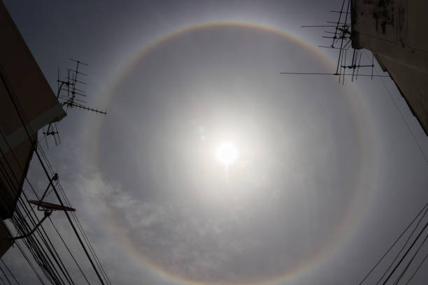 istock Fantastic beautiful sun halo phenomenon 852617744