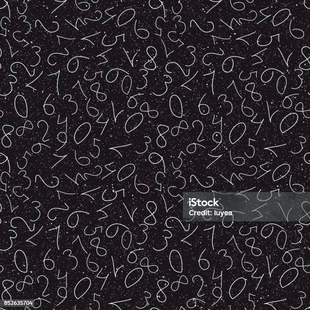 Mathematics Background Seamless Pattern Vector Stock Illustration ...