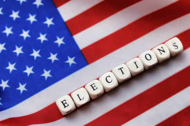 istock election simbol on usa flag 852669126