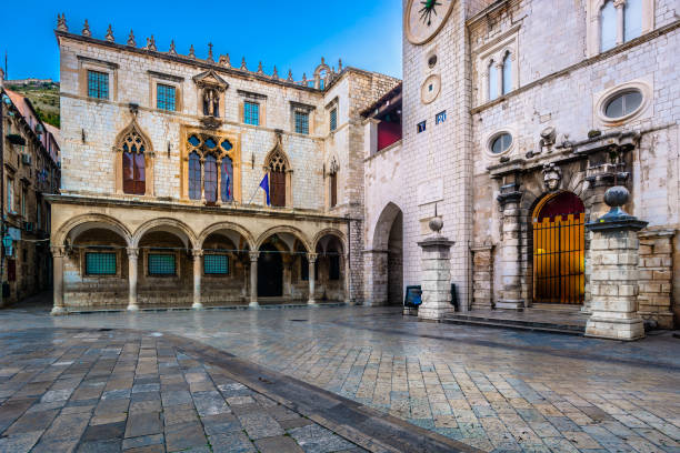 istock Historic square Dubrovnik city. 852673558