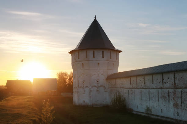 istock cathedral fortress medieval Christian era at sunset on a sunny d 852685162
