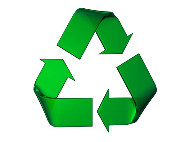 istock Green and relief recycle's logo 852717756