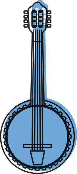 illustrations, cliparts, dessins animés et icônes de célébration de festival musical instrument jazz banjo - banjo