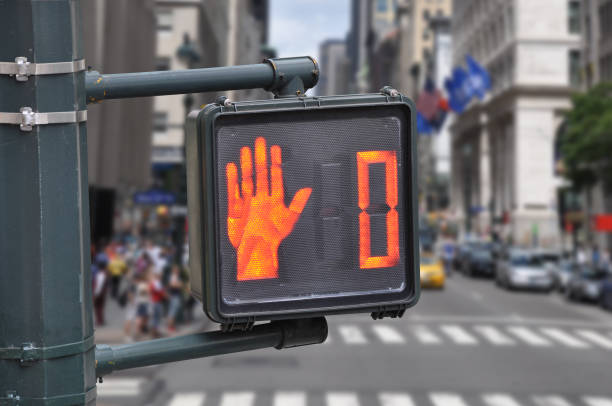 istock Pedestrian Don't Walk Signal 852744350
