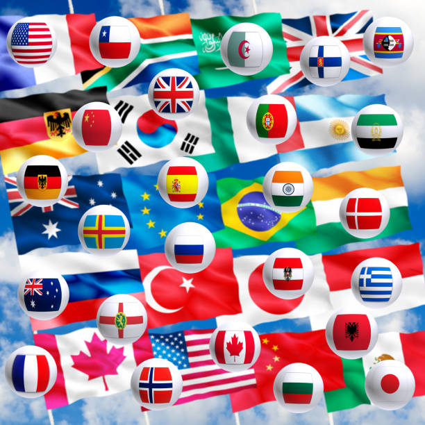 istock Image of flags of countries closeup 852744472