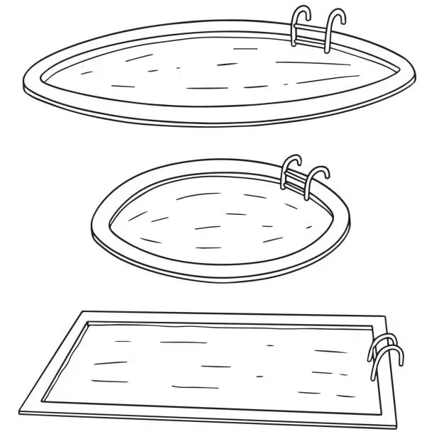 Vector illustration of swimming pool