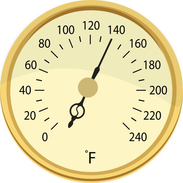 illustrations, cliparts, dessins animés et icônes de thermomètre alimentaire - thermometer cooking meat gauge