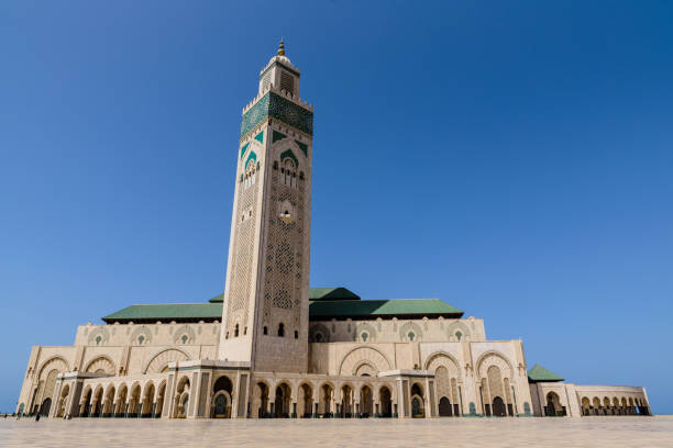 istock Hassan II Mosque with Blue Sky, Casablanca, Morocco 852779922
