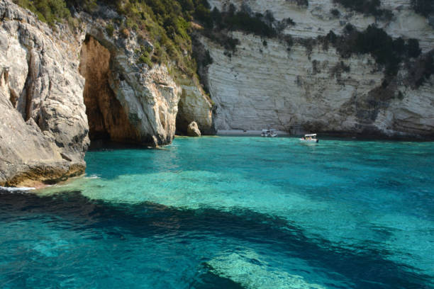 istock Paxos coastline with Sea Cave and erimitis cliff. 852798390