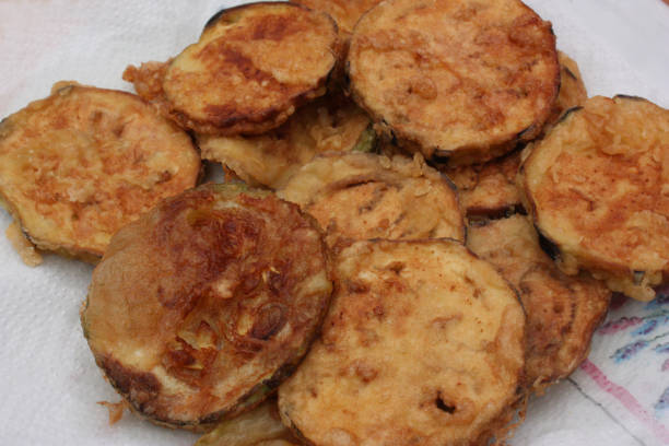 istock Eggplant and zucchini rings in donuts 852798900
