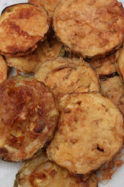 istock Eggplant and zucchini rings in donuts 852801352