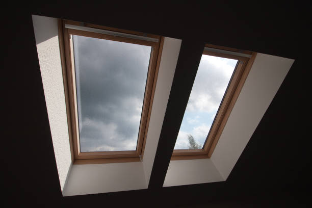 istock Double skylight in rainy autumn weather 852826186