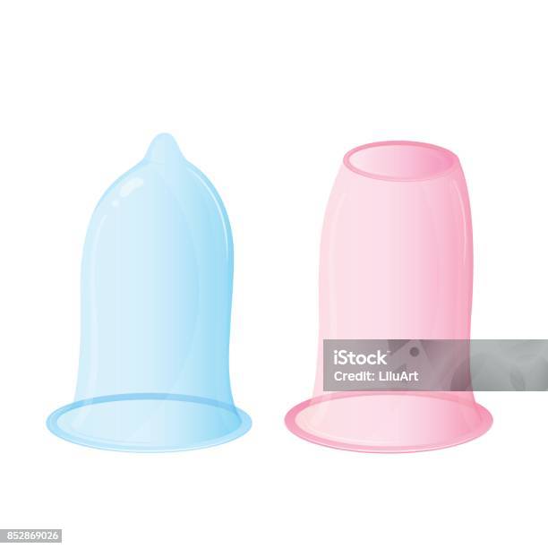 Female And Male Condoms World Contraception Day Stock Illustration - Download Image Now - Acting - Performance, Adult, Adults Only