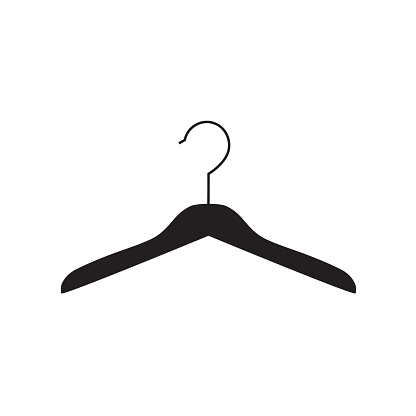 Black Hanger Stock Illustration - Download Image Now - Arts Culture and  Entertainment, Boutique, Button - Sewing Item - iStock