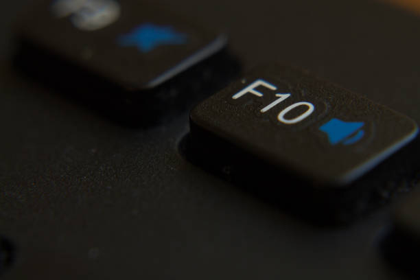 istock Computer keyboard keys close-up. Key F10 852935056