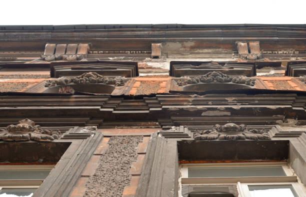 istock The facade of an old apartment house. 852945074
