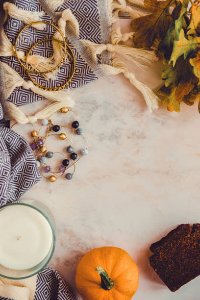 istock Fall and winter beauty and fashion flatlay 852956626