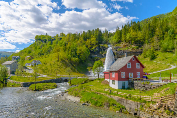 istock Splendid summer view with popular waterfall Steinsdalsfossen on the Fosselva River 852957350