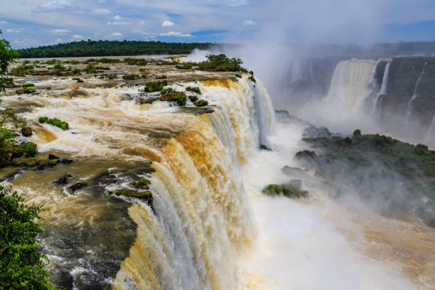 istock Horizontal angle of Iguassu falls from the Brazil side 852967730
