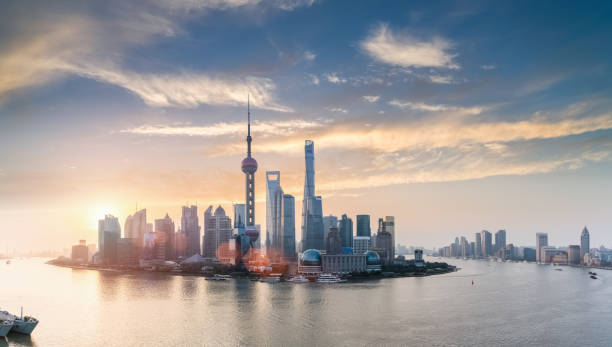 istock shanghai skyline in sunrise 852988922