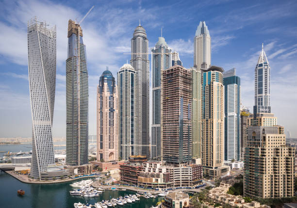 istock Modern Skyscrapers in Dubai Marina 852996066