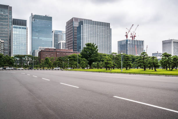 istock City Road in Tokyo 852997176