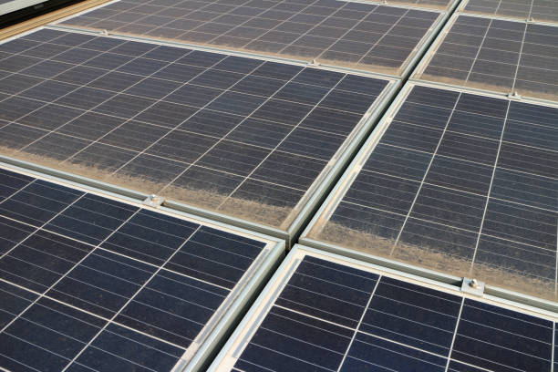 istock Dirty Dusty Photovoltaic Panels 853021046