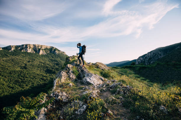 istock Hiker enjoying amazing view 853027960