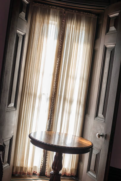 istock Old Fashion Window Treatment & Table 2 853029028