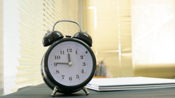 istock Close up vintage clock on blur background. 853045288