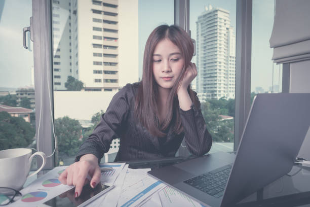 istock Young businesswoman working 853055130