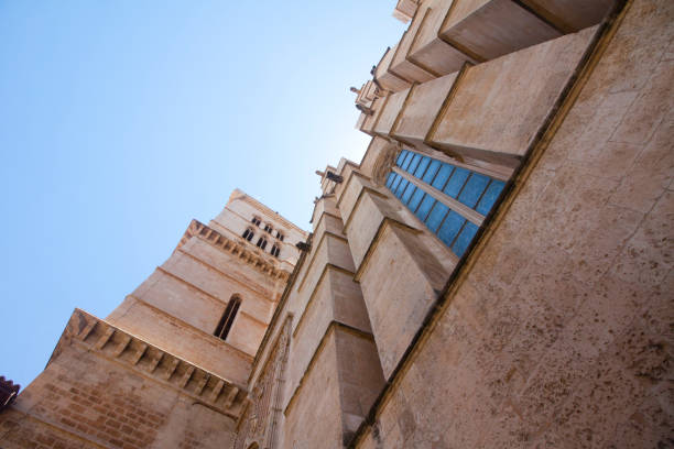 Catedral de Mallorca on sky background, Palma de Mallorca Spain 30.06.2017