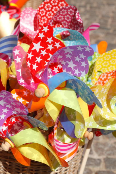 istock Colorful wind chimes, wind turbines, decoration 853146596